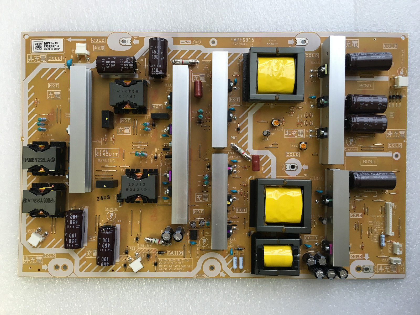 Panasonic TC-P65GT50 Power Supply Board MPF6915 PCPF0291